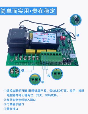 三生平移門(mén)電機(jī)專(zhuān)用控制器手機(jī)遠(yuǎn)程APP遙控器線路板伸縮門(mén)機(jī)